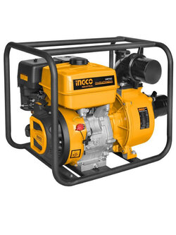 ปั๊มน้ำ เครื่องยนต์เบนซิน 7 แรงม้า ท่อ 2 อิงโค่ GWP202 เหลืองดำ