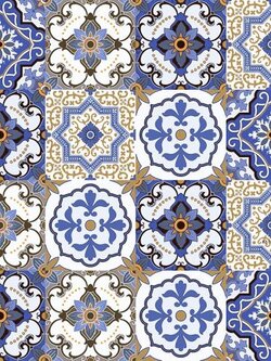 Sosuco กระเบื้องปูพื้น ผิวด้าน ลายซีย่า-น้ำเงิน (R) 40*40