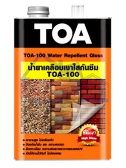 ทีโอเอ 100 Water Repellent Gloss ทีโอเอ 100 วอเตอร์ รีเพลแลนท์ กลอส (ขนาดแกลลอน 3.785 ลิตร) TOA
