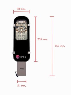 led street light ไฟถนนแอลอีดี 12W 220V สีขาว