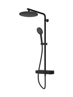 ชุดฝักบัวเรนชาวเวอร์ผสมพร้อมก๊อกผสมยืนอาบแบบปรับอุณหภูมิ HAFELE รุ่น 495.60.085 สีดำ