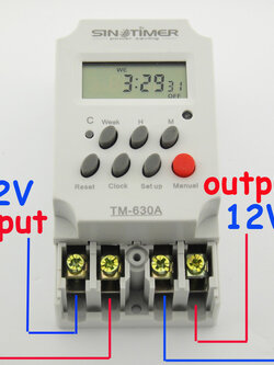 เครื่องตั้งเวลา (Timer) 30A 12V รุ่น TM630A