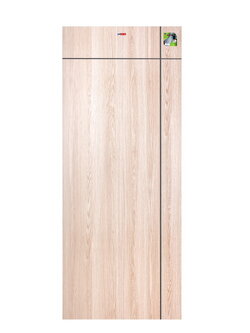 ประตูUPVCเมโทร-เทค MP-11 รุ่น เซาะร่อง สีแทนเมเบิล ขนาด 90*200 ซม.