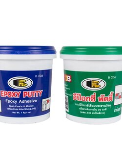 กาวอีพ็อกซี่เสียบเหล็ก รุ่น B236 ขนาด 1 กก. สีขาว BOSNY