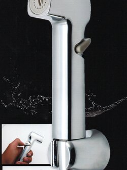 ชุดสายฉีดชำระ สีดำ