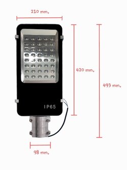 led street light ไฟถนนแอลอีดี 40W 220V สีขาว