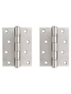 บานพับแสตนเลส SUS304 แกนเล็ก หัวตัด/ไม่มีแหวนรอง สีแสตนเลส บานพับแสตนเลส แพ็ค2ชิ้น แกน 9.2 มม. อีสออน NO.444040 SS แสตนเลส