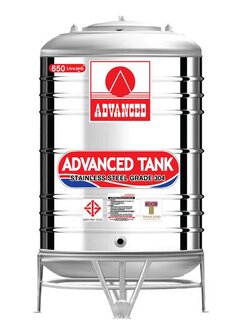 ถังเก็บสแตนเลส แอดวานซ์ รุ่นพื้นนูน (AV) ขนาด 1600 ลิตร