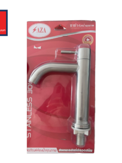SAZA ก๊อกอ่างล้างหน้าสแตนเลส ZS555-SAZA-PK สแตนเลส 304