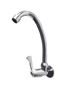 ก๊อกอ่างล้างจานเข้าผนังโครเมียม ด้ามปัด รุ่น L0303 SOSUCO sosuco