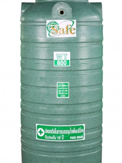 ถังเก็บน้ำบนดินSafe 600 ลิตร รุ่น แกรนิต สี ทราย เทา แดง เขียว (ไม่มีลูกลอยแถม)