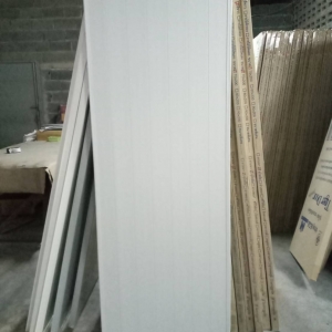 ประตูPVC Metro-Tech รุ่นTiger TD11 แบบบานเรียบ สีครีม , สีเทา