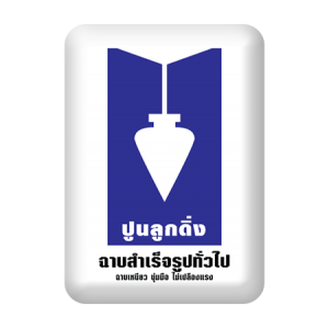 ปูนฉาบสำเร็จรูป ตราลูกดิ่งน้ำเงิน CP105 ลูกดิ่ง