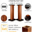 LZ-300 ขาตั้งลำโพงเกรดพรีเมี่ยม ลายไม้ Rosewood ความสูง 15-90 cm ไม้ MDF แข็งแรง แน่น หนัก เสากรอกทรายได้ แถมอุปกรณ์ยึดสายลำโพงหลังเสา
