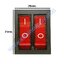 สวิทช์ IOแบบคู่-เหลี่ยมใหญ่ 12V./6ขา มีไฟ-สีแดง+แดง