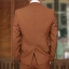 สูท,ชุดสูทเจ้าบ่าว,สูทผู้ชาย สีน้ำตาลเข้ม (สูท+กางเกง)พร้อมส่ง M,L,2XL,5XL