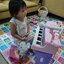 เปียโนของเด็กเล่น+โน๊ตเพลง+เก้าอี้ อุปกรณ์ครบเซต สีชมพู