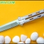 มีดซ้อมควง ไวท์มาซามุ White Masamu Balisong Trainer Knife TKBS-MM889TR