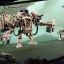 MM001 (แพค 3 ตัว) V-LINK MECHA STRIKER+LOGISTIC SET (Blue+Brown+Green) [RIHIO]