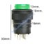 สวิทช์ กดติด-ปล่อยดับ/กลมมีไฟ250V/4ขา-สีเขียว