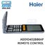 รีโมทแอร์ Haier รุ่น HSU-10VIP, HSU-13VIP ,HSU-18VIP และ AS25JBJHRA-W รหัส A0010402886AP