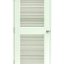TP6 ประตูเหล็กเจาะช่องเกร็ดเต็มบาน (Steel Door With Full Louver) ขาว