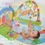 เพลยิมผ้าเปียโนของเด็กเล่น เปียโนมีสีชมพู กับ สีฟ้า