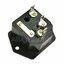 เต้ารับAC-3ขาผู้+ช่องฟิวส์ ติดแท่น ขอบยึดน็อต