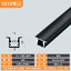 B1010A ราง U สีดำ (สั่งล่วงหน้า 15-20 วัน) รางอลูมิเนียม (Aluminium Profile) รางไฟ Aluminium Profile รางอลูมิเนียม ใช้กับไฟเส้น LED รางไฟเส้น rail led track โพรไฟล์