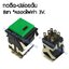 สวิทช์กดติด-ปล่อยดับ 220V/8ขาเหลี่ยมมีไฟ*หลอดไฟค่า 3V./สีเขียว
