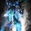 Silver Smoke + LED Stand For 1/100 , 1/144 (สีเงิน) [Snap]