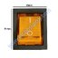 สวิทช์ IO เหลี่ยมใหญ่ 12V./4ขา มีไฟ-สีเหลือง