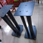 ขาตั้งลำโพงเหล็กสีดำท่อกลมความสูง 60-70 cm พร้อม Spike [ราคาต่อคู่]
