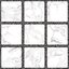 Sosuco กระเบื้องปูพื้น ผิวด้าน ลายตารางหินอ่อน ขาว 40*40