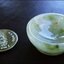 จานยานัตถ์พกพา (จานหยกใบเล็ก) personal snuff tobacco jade dish TKTJ-JS1A