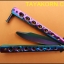 มีดซ้อมควง บาลิซองเรนโบว์ไฟร์ Balisong Rainbow5 Trainer Knife TKBS-BT3TR