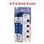 รางปลั๊กไฟ ยาง 3 ขาวเมตร สีขาว DATA WL128I-3M-2USB 2ช่อง/ML158I-3M-2USB 3ช่อง/HM4496 4ช่อง สีขาว