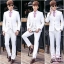 สูท,ชุดสูทเจ้าบ่าว,สูทผู้ชาย สีขาว พร้อมส่ง S,M,L,XL,2XL,3XL,4XL