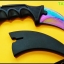 มีดซ้อมควง คารัมบิตเรนโบว์สไปเดอร์ Rainbow Spyder Karambit Knife