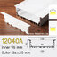 12040A รางแขวน รางติดลอย ((ไม่มีสต๊อก สั่งล่วงหน้า 10-15 วัน) ราคาต่อ 1 เส้น ยาว 1 เมตร รางอลูมิเนียม (Aluminium Profile) รางไฟ Aluminium Profile รางอลูมิเนียม ใช้กับไฟเส้น LED รางไฟเส้น rail led track โพรไฟล์