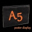 A5 ป้ายโปสเตอร์ติดผนัง (21x15cm) ใส ชิ้น