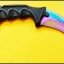 มีดซ้อมควง คารัมบิตเรนโบว์สไปเดอร์ Rainbow Spyder Karambit Knife