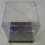 Model Display Box + LED / ตู้โชว์โมเดล 1/144 & 1/100 Size : 21.5 x 21 x 26cm