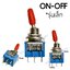 สวิทช์โยก ON-OFF 6ขา/รุ่นเล็ก สีฟ้า-แกนยางแดง