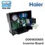 INVENTOR BOARD แผงบอร์ดข้างคอมเพรสเซอร์ตู้เย็น HAIER รุ่น HRF-SBS550 รหัส 0061800655 ของแท้ ใหม่ มือ 1