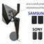[ราคาต่อคู่] ขาตั้งลำโพงเซอร์ราวด์ เสาวงรีแบน สูง 89cm ถาดเหลี่ยม สำหรับลำโพง Samsung 990D / Sony ขาตั้งรุ่น SLZ-90