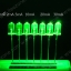 หลอดไฟ LED สีเขียว กระเปาะใส 5mm Super Bright