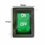 สวิทช์ ON-OFF เหลี่ยมเล็ก 220V./3ขา มีไฟ-สีเขียว