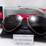 RB 3025 AVIATOR LARGE METAL 001/33 58-14 3N ชาเต็มบาน