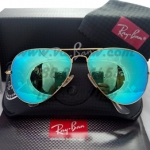 RB 3025 AVIATOR LARGE METAL 112/19 58-14 3N ปรอทฟ้า